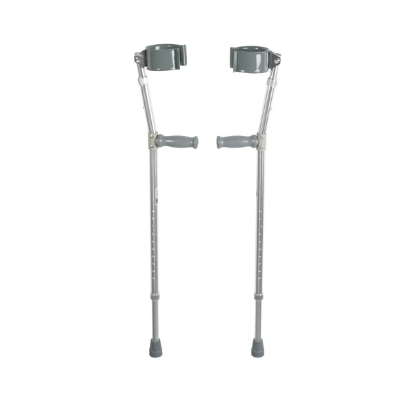 Drive Medical Forearm Crutch, Chrome, Bariatric (1-Pair)