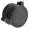 ZORO SELECT Open Twin Wheel Swivel Cstr, Nylon, 125 lb Set of 2