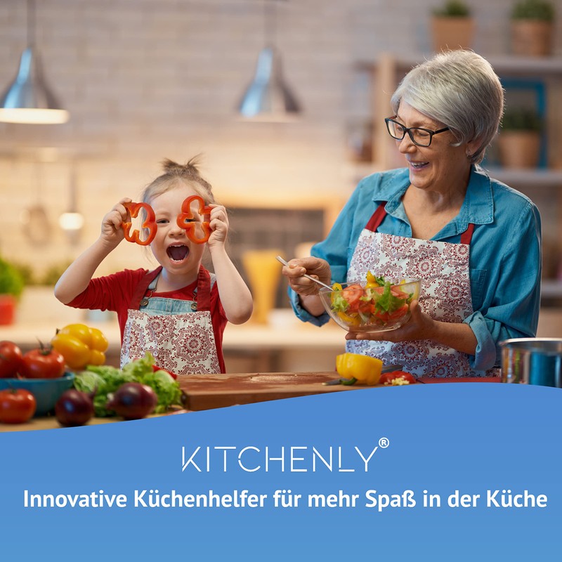 KITCHENLY Salad Servers and Spaghetti Tongs with Innovative 3-in-1 Function,