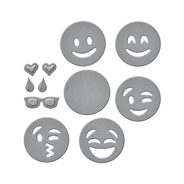 Spellbinders S1-007 Die D-Lites Emoji's Etched/Wafer Thin Dies