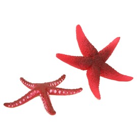 Gonetre Sea Star Silicone Ornaments Fish Decoration Aquarium Simulation Luminous Starfish Heat Nontoxic Artificial Starfish for Fish