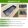 BETONEX Big DIY Precast Concrete Molds 2 pcs Wooden Pavers