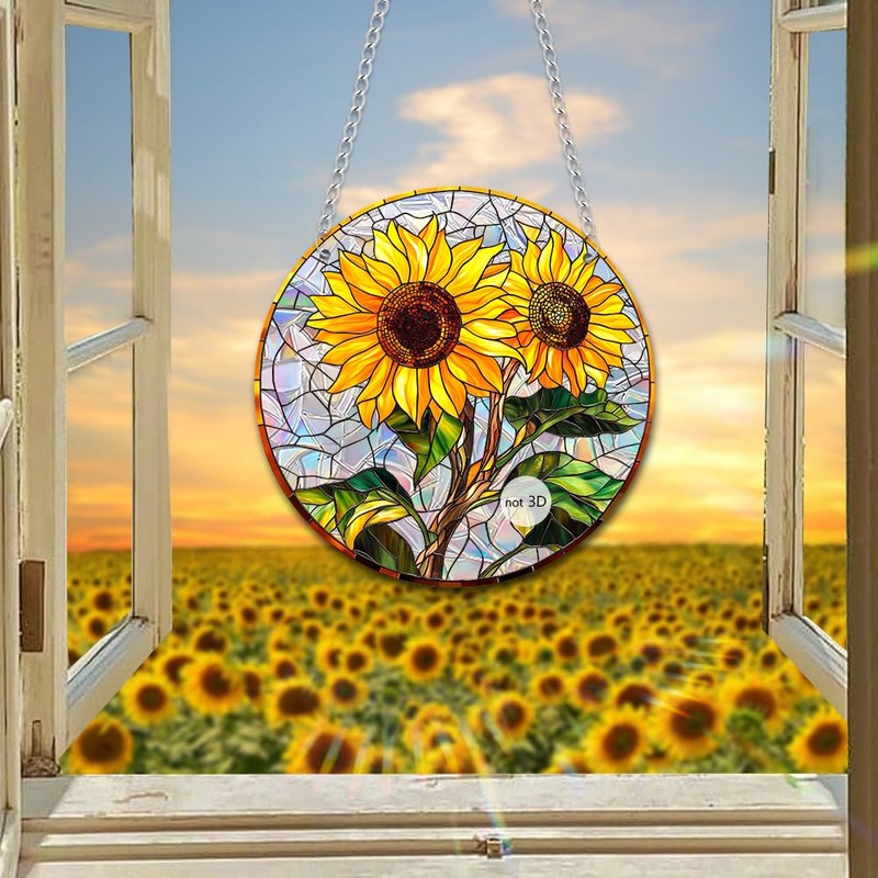 Sun Catchers Indoor Window Black Cat Butterfly Dragonfly Light Source