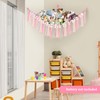Teddy Hammock with LED Light, Boho Decor Plush Toy Storage