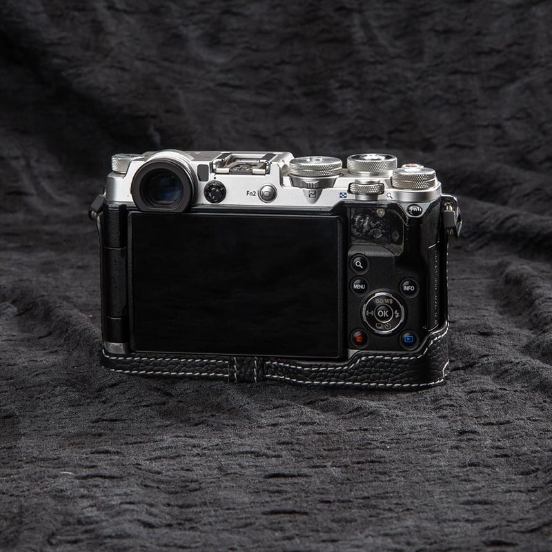 Handmade cowhide bag cover body case for OLYMPUS PEN-F M43,