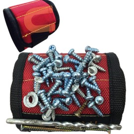 Genkigold Magnetic Wristband: Gift for Anyone, Stocking Stuffers for Men, Women and Adults, Tool Belt Magnet Wrist for Holding Screws, Nails, Christmas Gadget Birthday Present for Dad, Him, Husband