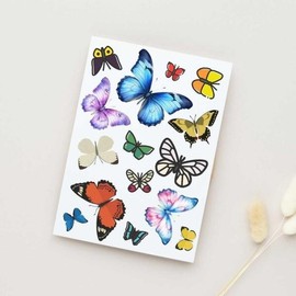 Wings Butterfly Design Tattoo Sticker / 날개짓의 나비 디자인 타투 스티커