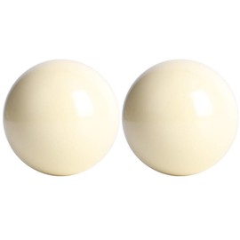 Billards Ball, Snooker Pool Ball, 2Pcs White Billiard Balls for Training Billiard Supplies Game Rooms, Sports Match Leisure Exercise Goods