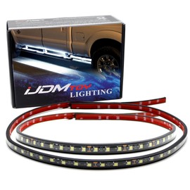 iJDMTOY (2) 40-Inch 63-SMD Flexible LED Running Board/Side Step Lighting Kit Compatible with Ford GMC Chevy Dodge Toyota Nissan Honda Truck SUV, Xenon White