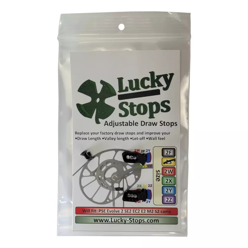 Lucky Stops 2S Draw Stop will fit PSE Evolve Cams