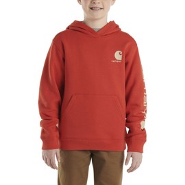 Carhartt Kid's CA6480 Long-Sleeve Graphic Sweatshirt - Boys - X-Large (18-20) - Molten Lava