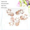 100Pcs Cute Paper Clips Rose Gold Cat Shape Anti Slip