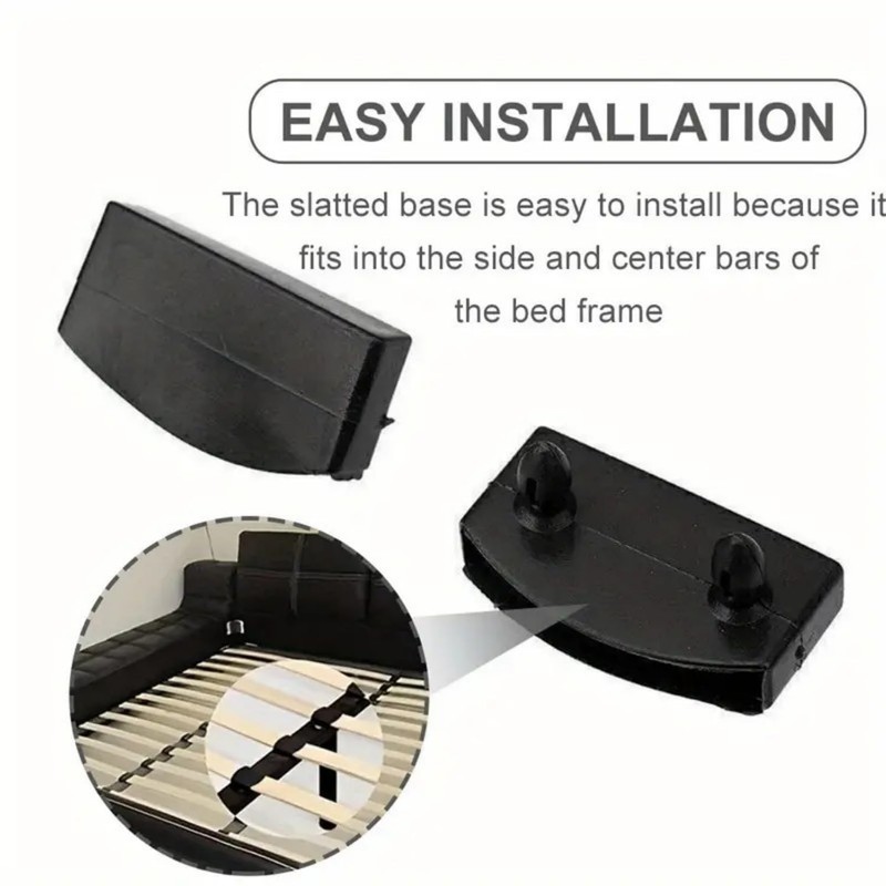 YEDJFFIYO 12 PCS Plastic Bed Slat Caps, Side and Center