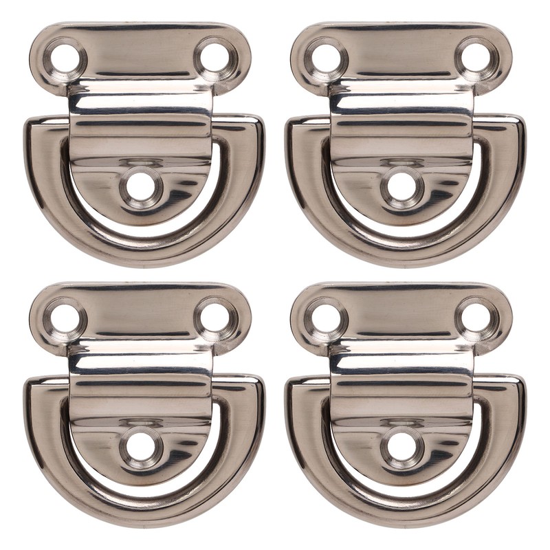 4 Sets Stainless Steel Folding Pad Eye Polishing Rustproof D