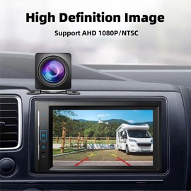 Epronic HD1080P/CVBS Universal Rear Camera for Car, IP68 Waterproof Backup Camera with Clear Night Vision, 170 Degree Wide View Angle Rear View Camera for Truck SUV RV Pickup