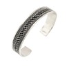 Treasure Bay Solid 925 Sterling Silver Bangle Open Cuff