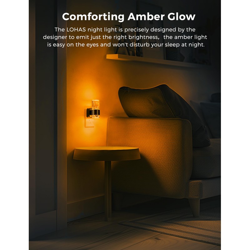 L LOHAS LED Night Light,Dimmable Night Lights Plug into Wall,