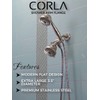 Corla Modern Shower Arm Flange 3.5” Extra Large | Universal