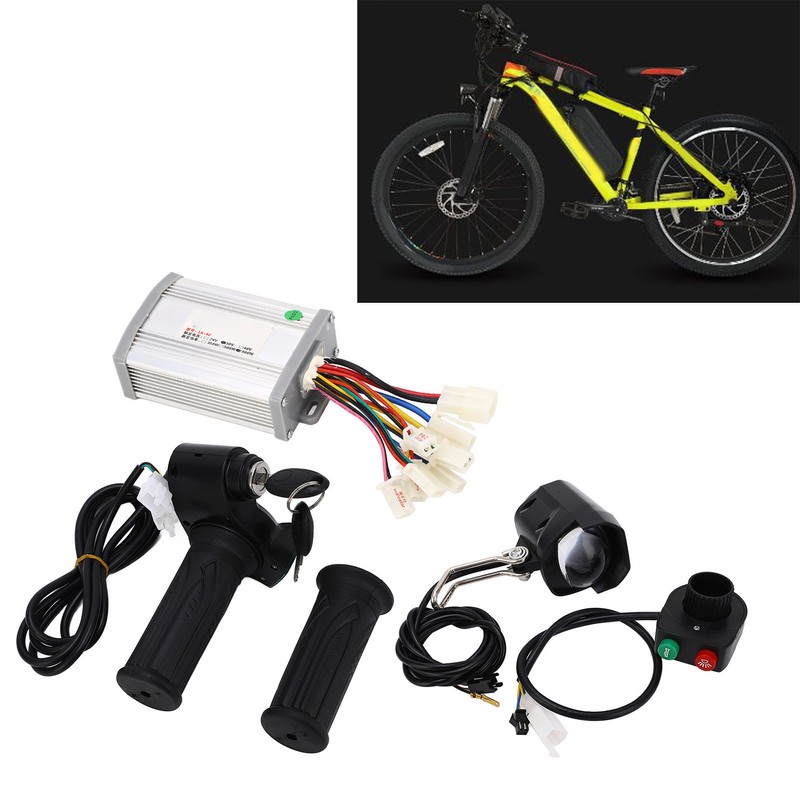 36V 800W Electric Bike Controller Handlebar Kit Overcurrent Protection Brush