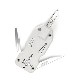 SEIWEI Punch Down Tool Network Wire Punch Down Impact Tool for Cat5, Cat6, for Connecting Cables, Modules and Distribution Frames (Light Gray)