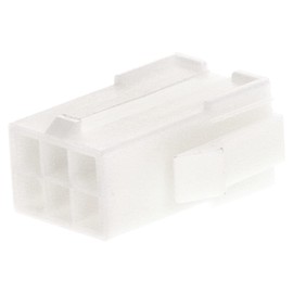 Kalitec KALI-1806 Mini Universal MATE-N-LOK Set 6-Pin I Electric Plug White I Polyamide 6.6 I Max. Rated Current 10.5 A I AWG 30-16 I Connector for Lighting, Circuit Boards I 600 VAC/VDC