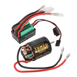 Brushed Motor ESC Combo High Accuracy 540 Brushed Motor Waterproof Motor Green ESC for Axial for Scx10 90046