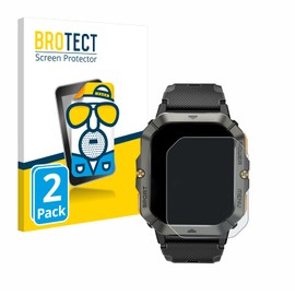 BROTECT Anti-Glare Screen Protector for Banlvs Smartwatch 2.02 Inch (Pack of 2) Matte Screen Protector Film Anti-Reflection Anti-Fingerprint
