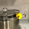 TOGRAND 2PCS Pot Lid Overflow Preventer, Silicone Pan Lid Sid