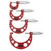 Premium Outside Micrometer Set 0-4" / 0.0001" (0-1"/1-2"/2-3"/3-4") Precision Machinist