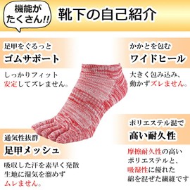 Asuka Men's Women's 5 Toe Socks, 4 Sizes to Choose from, Ankle Length, White 5-Pack