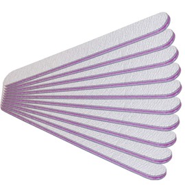 Pack of 10 Professional Zebra File Straight 100/180 - Nail File Professional File Zebra - Made in Germany