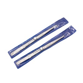 Baluue 2pcs Multifunctional Steel Tweezers Kit for Manicure Pointed Tweezers for Eyelash for Diy