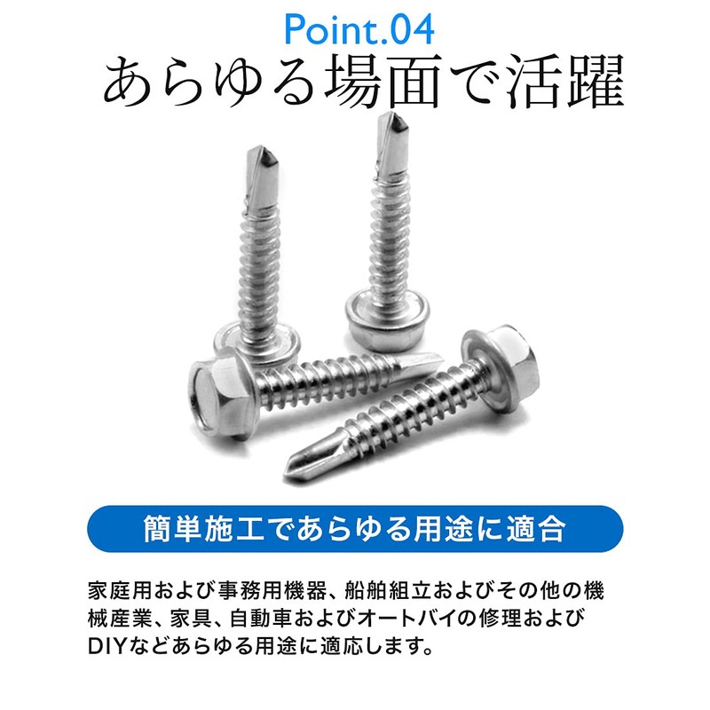 Drill Screws Hex Head M4 M5 M6 Drill Screws 6-Cack