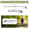 GYORGKSHI 60“ Snake Tongs Collapsible Grabber, Professional Reptile Snake Catcher