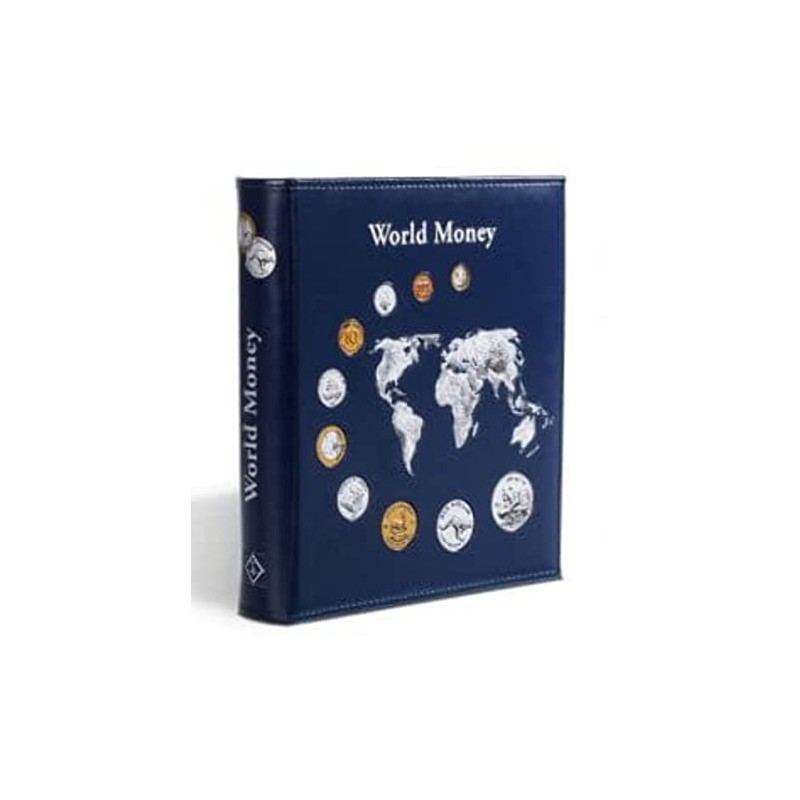 OPTIMA Münzalbum World Money, mit 5 verschiedenen OPTIMA Münzhüllen, blau