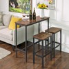 VASAGLE Bar Table, Narrow Long Kitchen Dining Table, Sturdy Metal