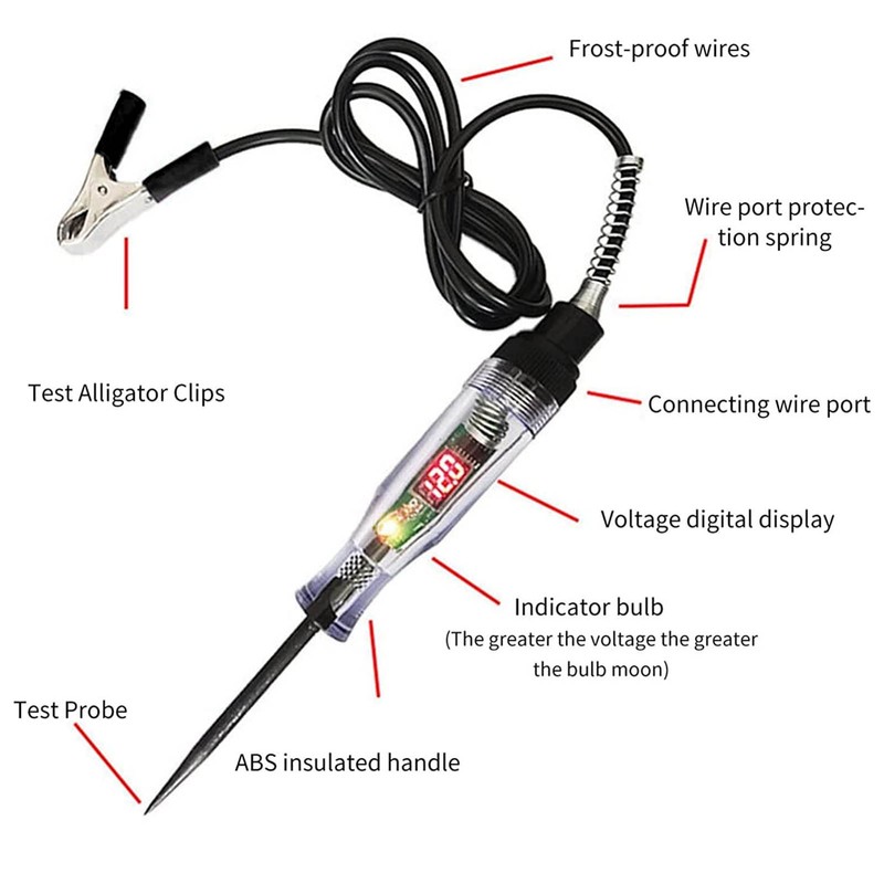 Car Truck Circuit Test Pen 3V to 70V Bi Directional