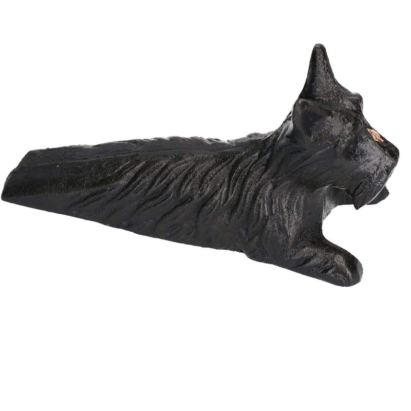 Scottie Scotty Terrier Dog Door Stop Cast Iron Doorstop Wedge