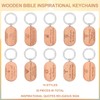 30 Sets Bible Inspirational Keychains Wooden Appreciation Gifts Bible Verse