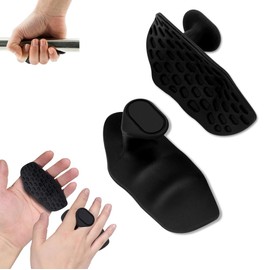 Fingerless Gym Grips for Weight Lifting & Pull Ups - Flexible Workout Gloves with Storage Box, Training & Fitness Gloves for Men Women, Weightlifting Accessories