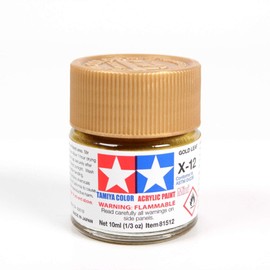 Tamiya Acrylic Mini X-12 Gold Leaf 10Ml Bottle