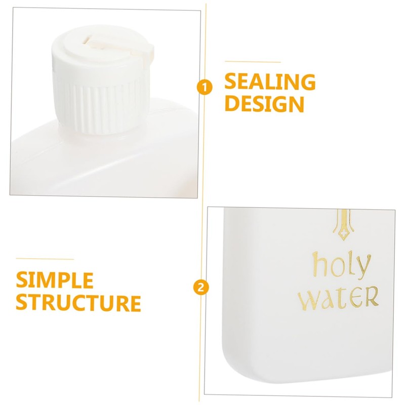 iplusmile 4Pcs Refillable Empty Holy Water Bottles Decorative Containers for