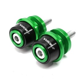 Motorcycle Accessories Aluminum Swing arm Spools Slider Stand Screw Fits For KAWASAKI Vulcan S 650 2015-2024 2025 2026 (Green)