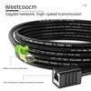 Weetcoocm Ethernet Extension Cable 1.5ft, Network Cat6a Extension Patch Cable