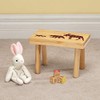 Fox Valley Traders Children's Step Stool, Natural Wood, Buffalo Plaid