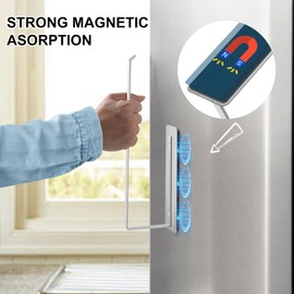 Magnetic Paper Towel Holder,Stainless Steel Paper Towel Holder 12”(L) x 3”(H) for Refrigerator Grills Griddles RVs Tailgates,Fit Most US Paper Roll
