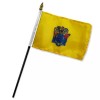 Tradewinds 4"x6" New Jersey Stick Flag Table Staff Desk Table