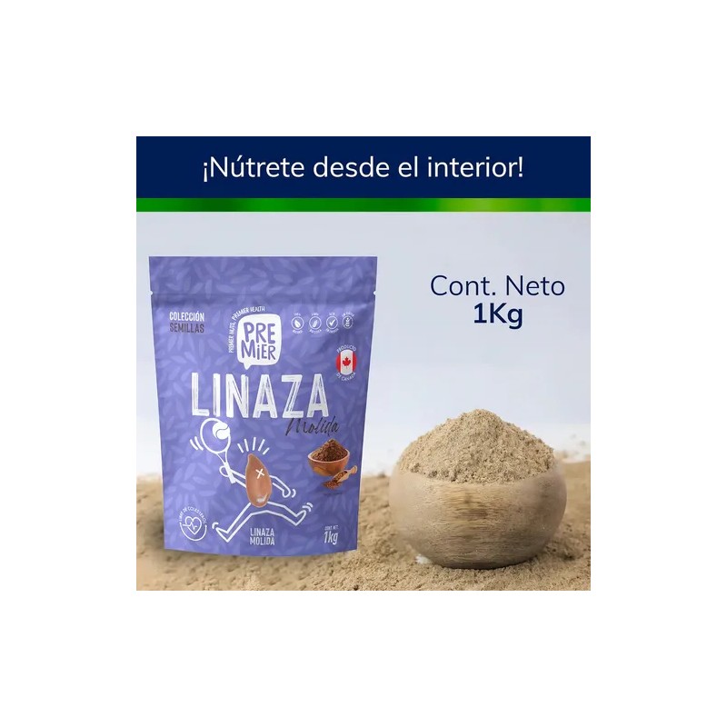 Linaza molida Premier 1kg