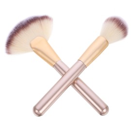 WOONEKY 1 Set Multipurpose Makeup Brush Applicator Kit Facial Powder Fan Blush Brushes for Highlighter Safe Materials for Amateurs Professionals