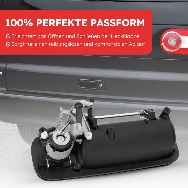 1J6827565B Tailgate Handle with Lock Tailgate Luggage Exterior Door Handle